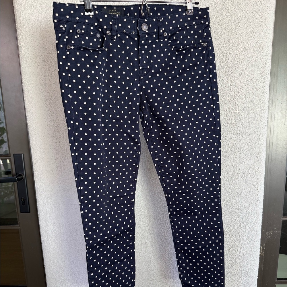 Vintage J.Crew Polka Dot Women's toothpick Jeans